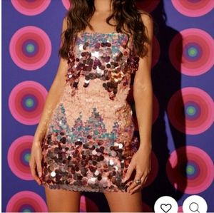 Pink sequin dress Taylor swift eras tour